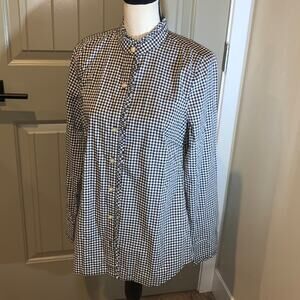 Vineyard Vines Gingham Ruffle Button-down